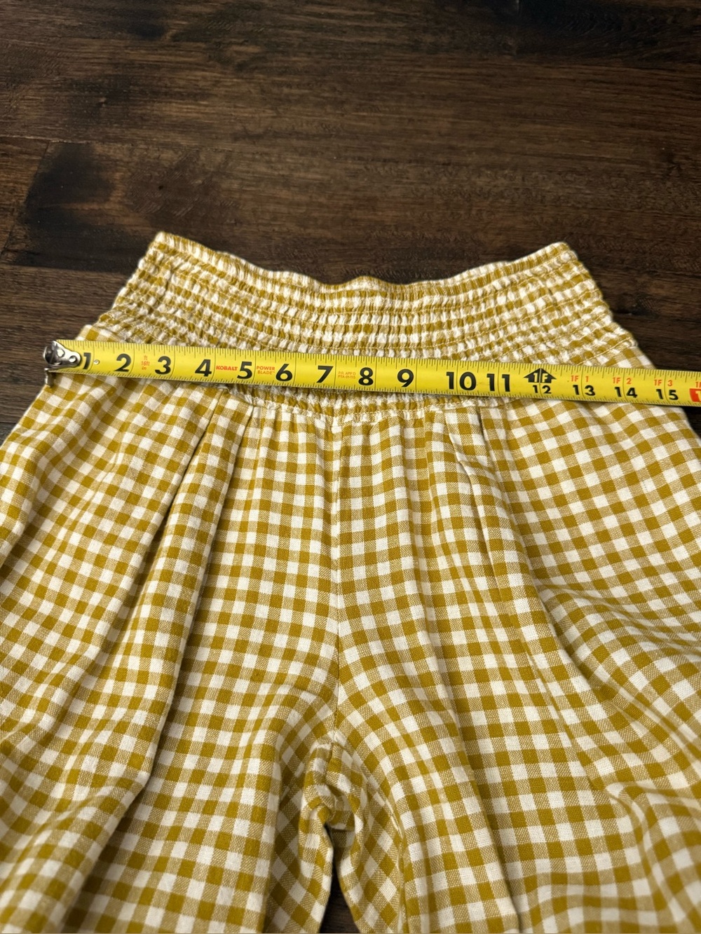 Kimchi Blue Yellow Gingham Wide-Leg Pants - Picture 9 of 13